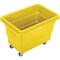 Global Industrial 6 Bushel Plastic Bulk Box Truck, Direct Mount Base, Yellow, 33-2/5L x 23W x 24-1/2H 800311YL - alternate 2